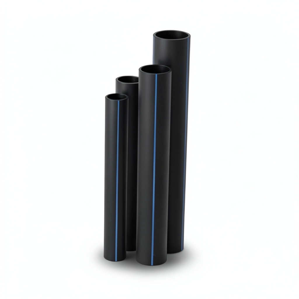 مواسير HDPE SDR 11 قطر خارجي 110 مم سمك 10 مم لون أسود