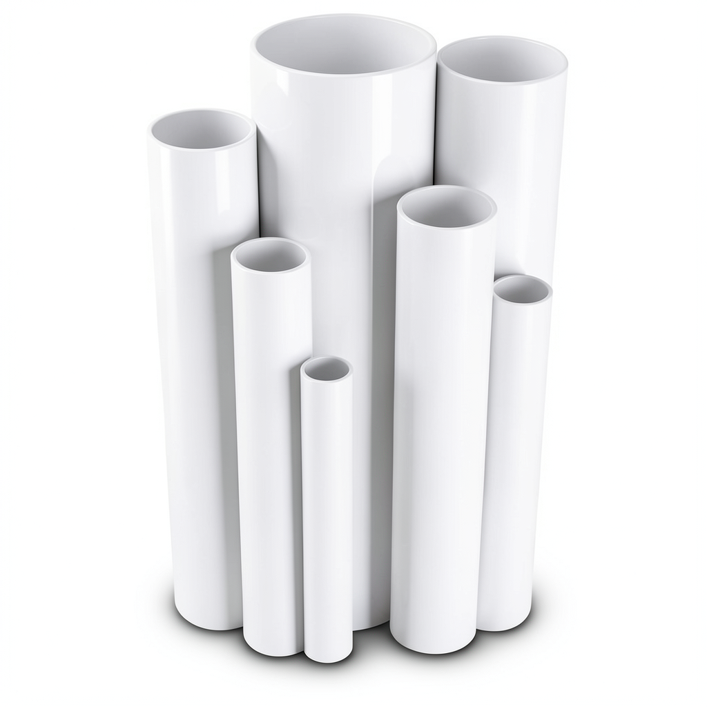 مواسير UPVC ضغط 2.5 بار قطر خارجي 315 مم سمك 2.5 مم لون أبيض