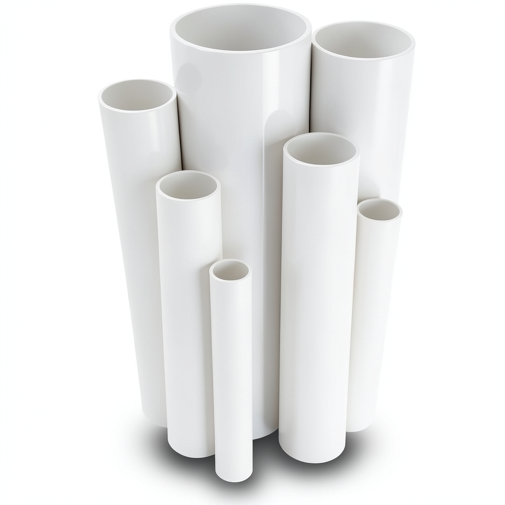 مواسير UPVC ضغط 4 بار قطر خارجي 315 مم سمك 6.2 مم لون أبيض