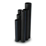 مواسير HDPE نسبة الأبعاد القياسية 11 قطر خارجي 180 مم سمك 16.4 مم أسود
