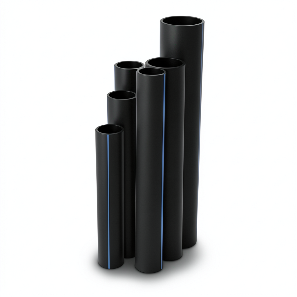HDPE Pipes SDR 11 Outside Diameter 180 mm Thickness 16.4 mm Black