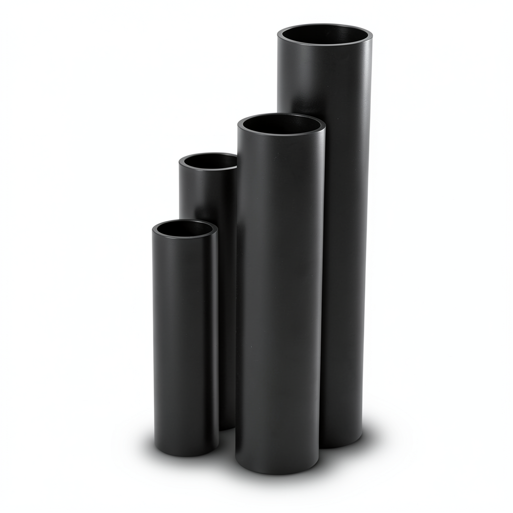 مواسير HDPE SDR 11 قطر خارجي 250 مم سمك 22.7 مم لون أسود