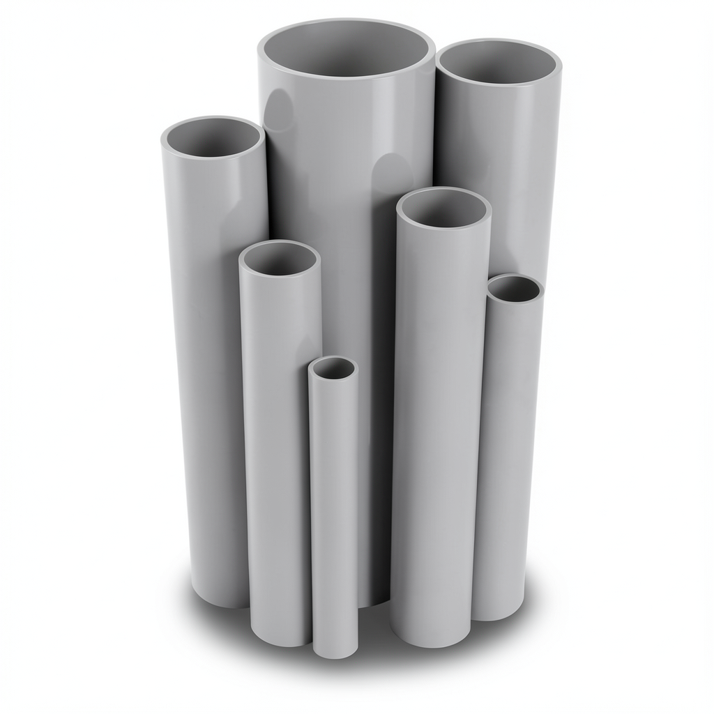 UPVC Pipe Nominal Pressure 10 Bar Outside Diameter 315 mm Thickness 15 mm Gray