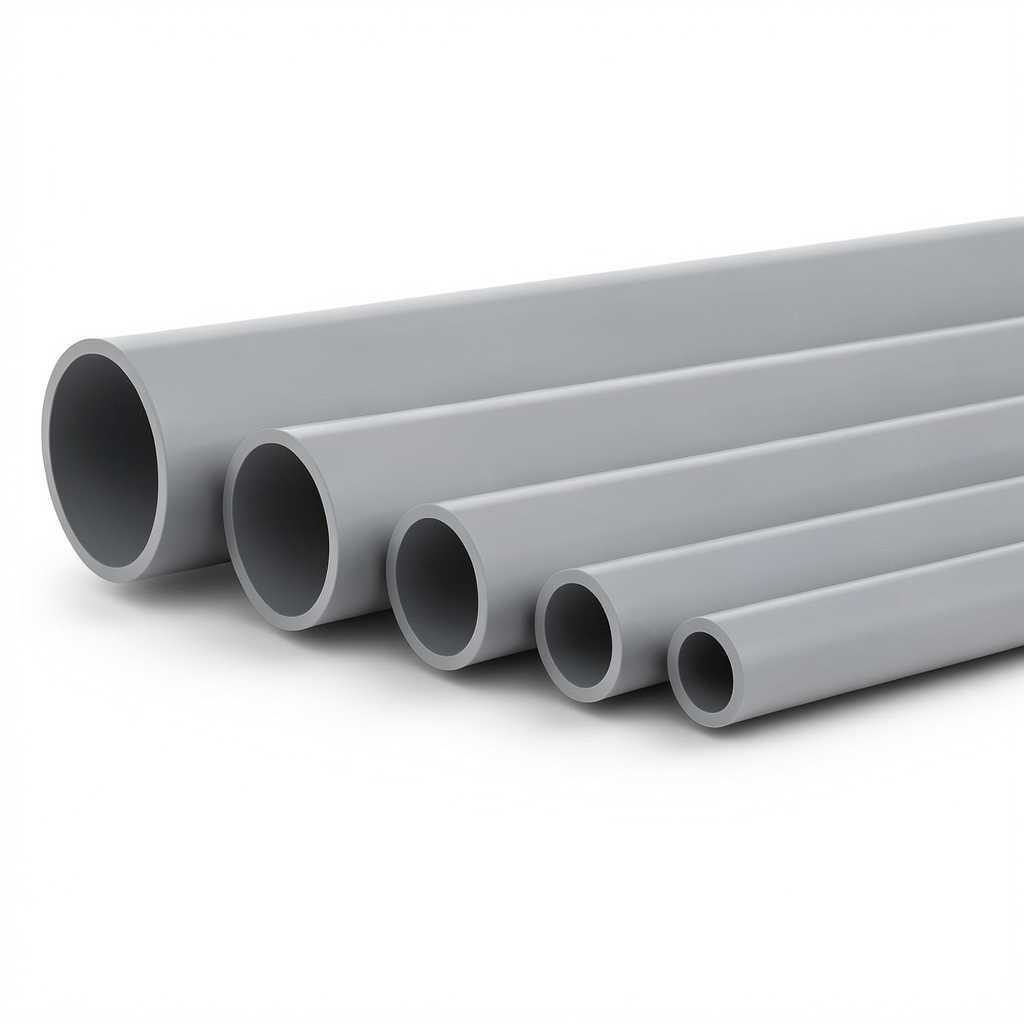 UPVC Pipes Nominal Pressure 4 Bar Outside Diameter 900 mm Thickness 17.7 mm Gray