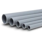 مواسير UPVC ضغط اسمي 4 بار قطر خارجي 450 مم سمك 8.9 مم لون رمادي