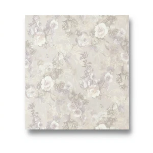 Italian Wallpaper Floral Design 10m x 1.06m Light Beige