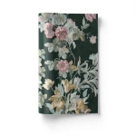Italian Wallpaper Floral Design 10 m x 0.70 m Dark Green