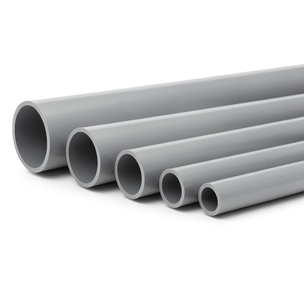 UPVC Pipes Nominal Pressure 10 Bar Outside Diameter 25 mm Thickness 1.5 mm Gray