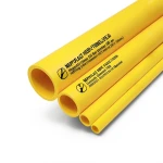 مواسير HDPE نيبروبلاست PE 80 ضغط 16 بار قطر خارجي 180 مم سمك 20.1 مم لون أصفر | نيبروبلاست