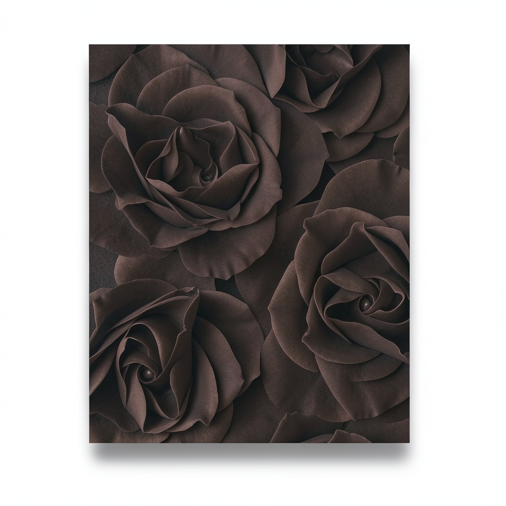 German Wall Decoration 10m x 0.53m Dark Brown, Model 525618
