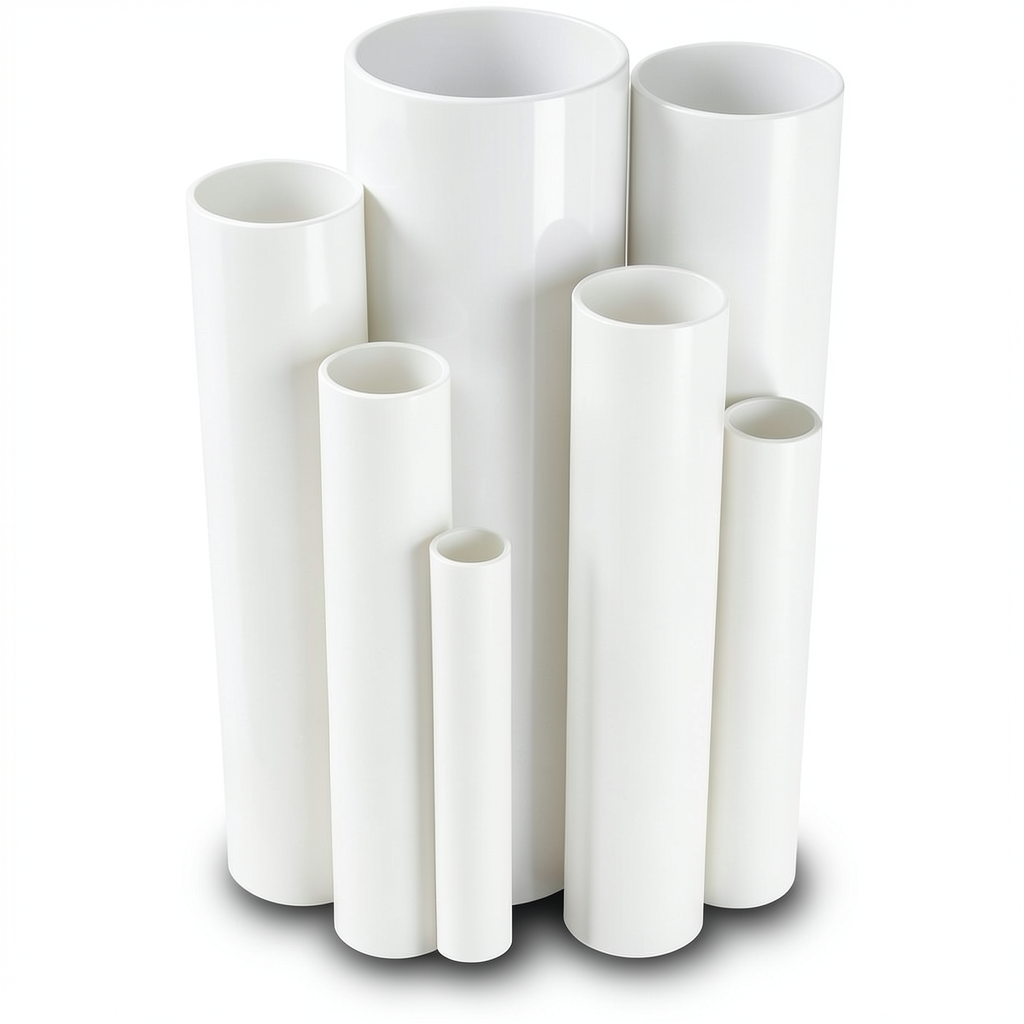 مواسير UPVC ضغط 2.5 بار قطر خارجي 315 مم سمك 2.5 مم لون أبيض