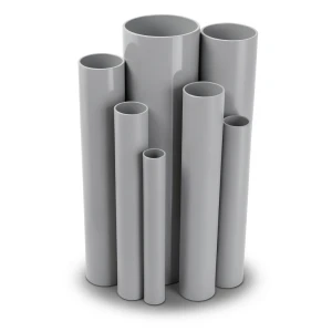 مواسير UPVC ضغط 2.5 بار قطر خارجي 315 مم سمك 2.5 مم لون رمادي