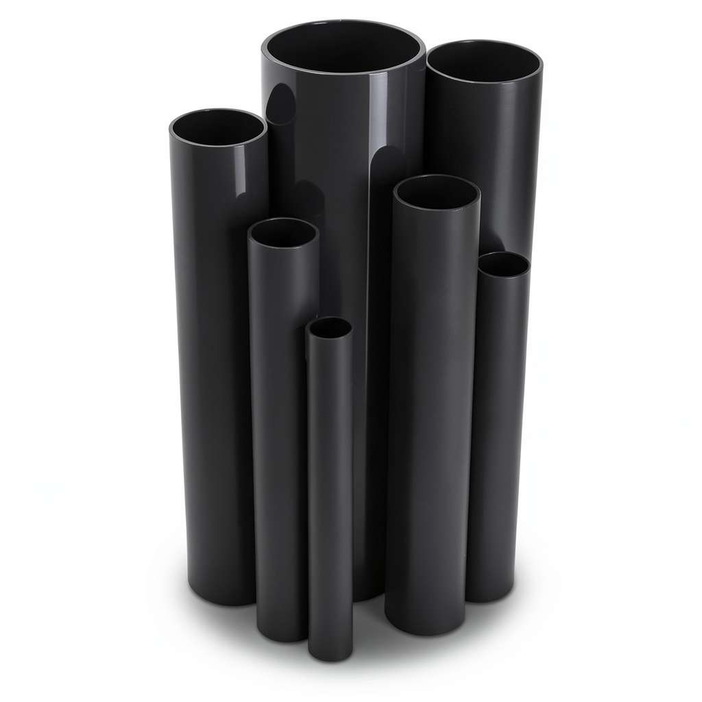 UPVC Pipes Nominal Pressure 2.5 Bar Outside Diameter 315 mm Thickness 2.5 mm Black