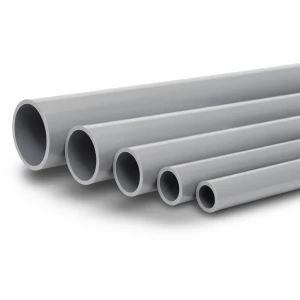 UPVC Pipes Nominal Pressure 2 Bar Outside Diameter 200 mm Thickness 1.8 mm Gray