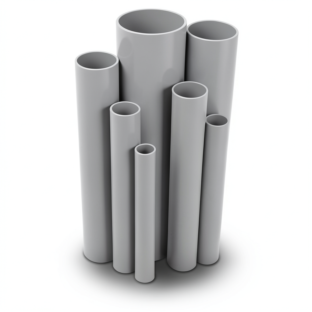 UPVC Pipes Nominal Pressure 6 Bar Outside Diameter 315 mm Thickness 9.2 mm Gray