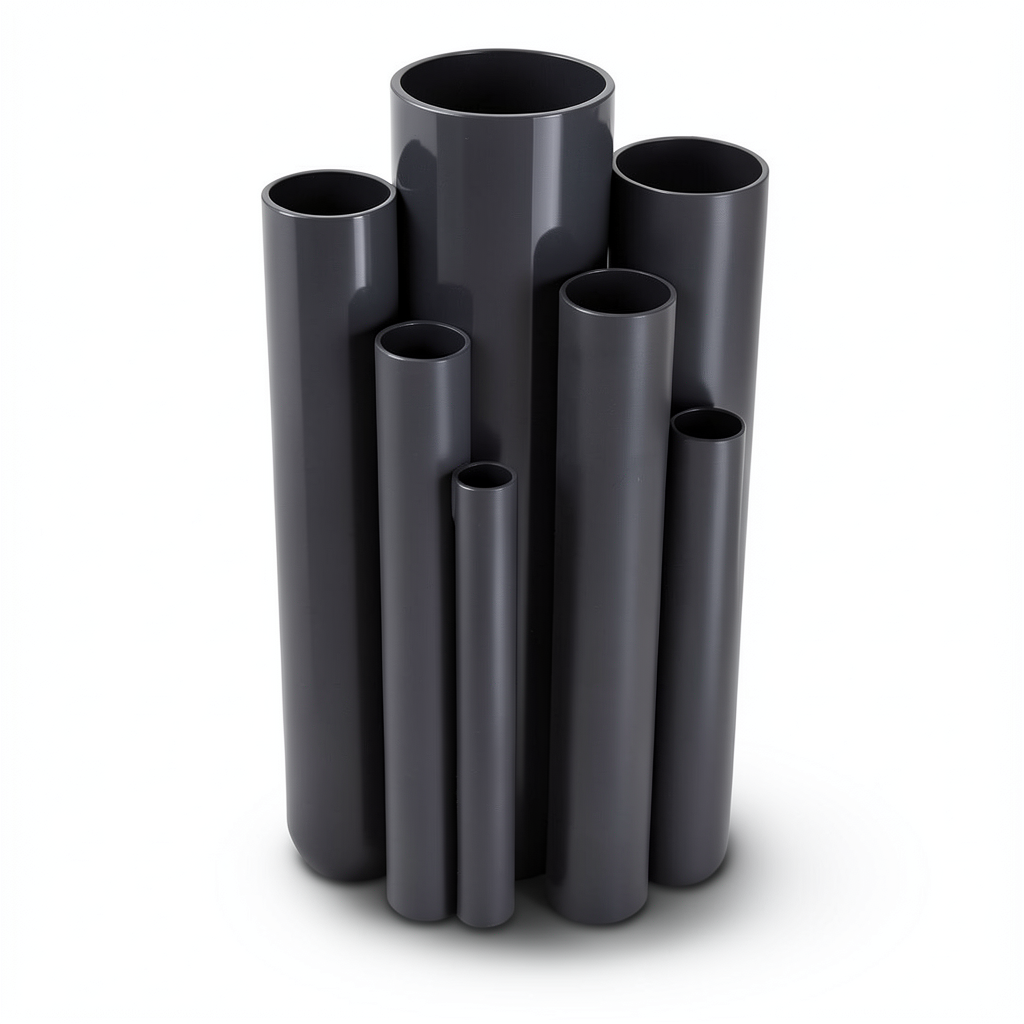 UPVC Pipes Nominal Pressure 6 Bar Outside Diameter 315 mm Thickness 9.2 mm Black