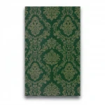 German classic wall Covering, size 10 m x 0.53 m, dark green color, model 10288-15