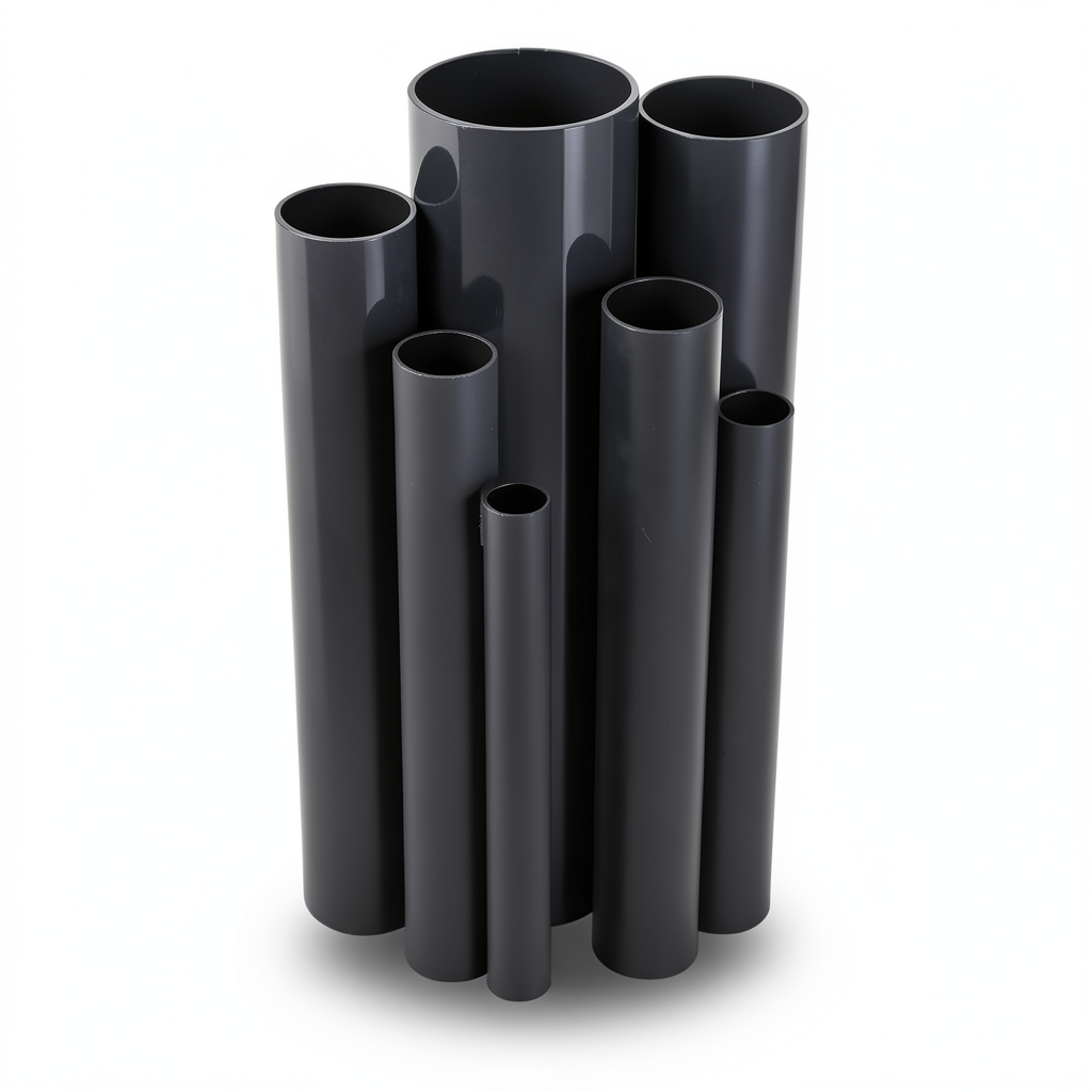 مواسير UPVC ضغط اسمي 10 بار قطر خارجي 315 مم سمك 15 مم لون اسود