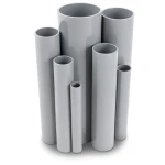 مواسير UPVC ضغط اسمي 2.5 بار قطر خارجي 355 مم سمك 2.9 مم لون رمادي