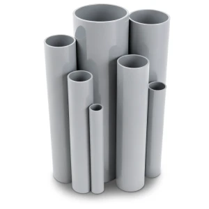 مواسير UPVC ضغط اسمي 2.5 بار قطر خارجي 355 مم سمك 2.9 مم لون رمادي