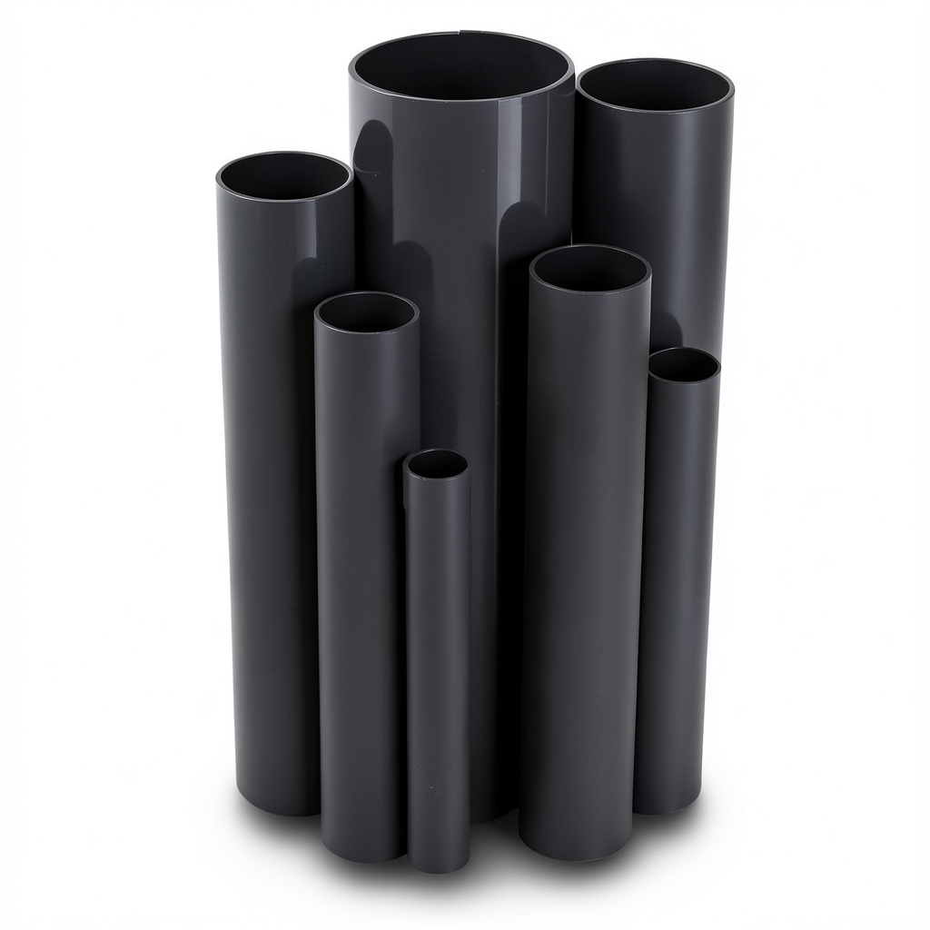UPVC Pipes Nominal Pressure 2.5 Bar Outside Diameter 355 mm Thickness 2.9 mm Black