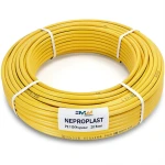 أنابيب HDPE PE 100 ضغط 20 بار قطر خارجي 25 مم سمك 2.8 مم لون أصفر | نيبروبلاست