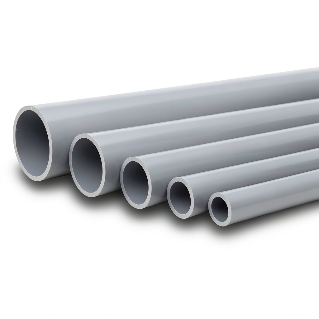 UPVC Pipes Nominal Pressure 10 Bar Outside Diameter 25 mm Thickness 1.5 mm Gray