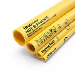 مواسير HDPE نيبروبلاست PE 80 ضغط 16 بار قطر خارجي 160 مم سمك 17.9 مم لون أصفر | نيبروبلاست