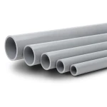 أنابيب UPVC ضغط اسمي 10 بار قطر خارجي 40 مم سمك 1.9 مم لون رمادي