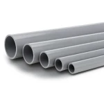 UPVC Pipes Nominal Pressure 10 Bar Outside Diameter 50 mm Thickness 2.4 mm Gray
