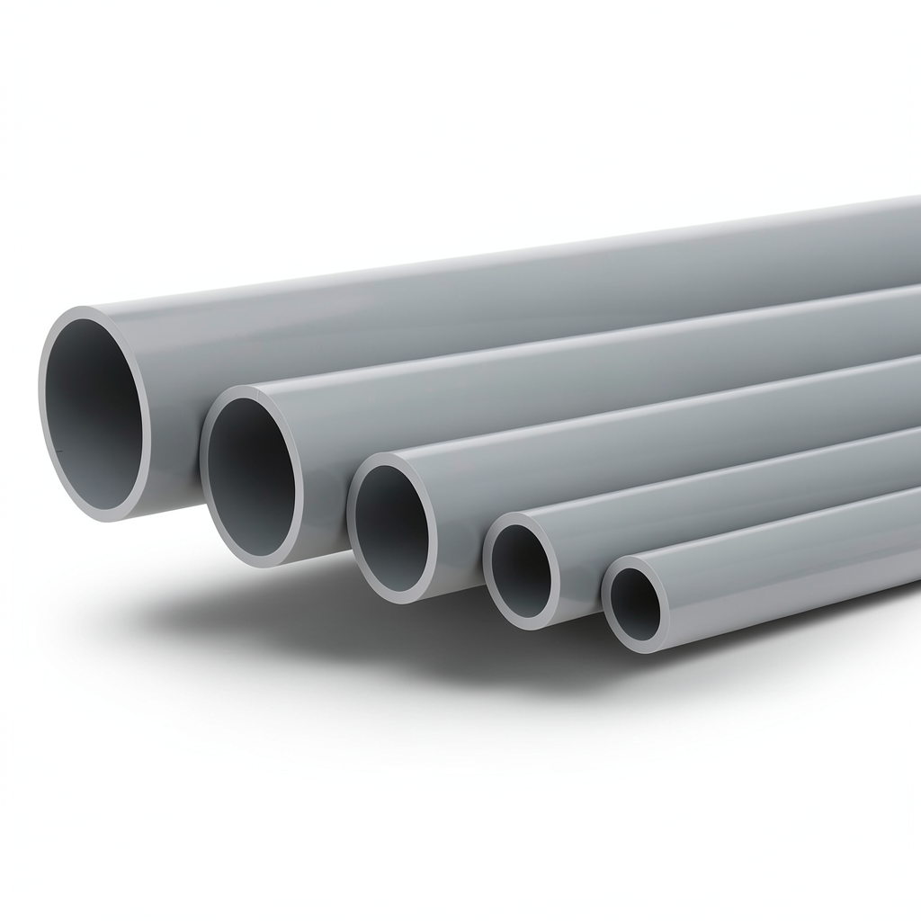 UPVC Pipes Nominal Pressure 10 Bar Outside Diameter 63 mm Thickness 3 mm Gray
