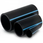 أنابيب HDPE الوطني لشبكات المياه  ضغط 6 بار قطر خارجي 50 مم سمك 1.6 مم لون اسود
