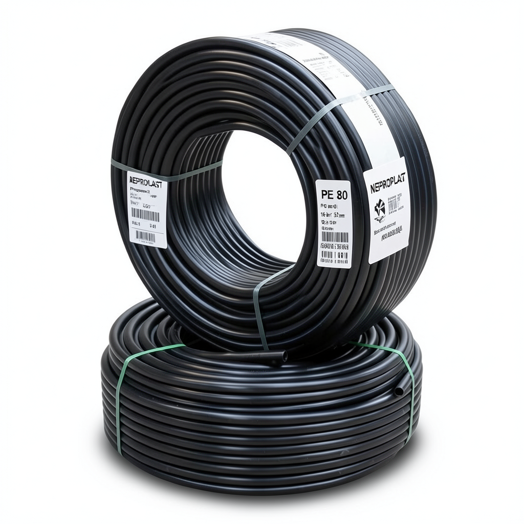 HDPE Pipes PE 80 Pressure 16 Bar Outside Diameter 32 mm Thickness 3.6 mm Black | NEPROPLAST