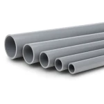 مواسير UPVC ضغط 2 بار مقاس 160 مم سمك 1.8 مم لون رمادي