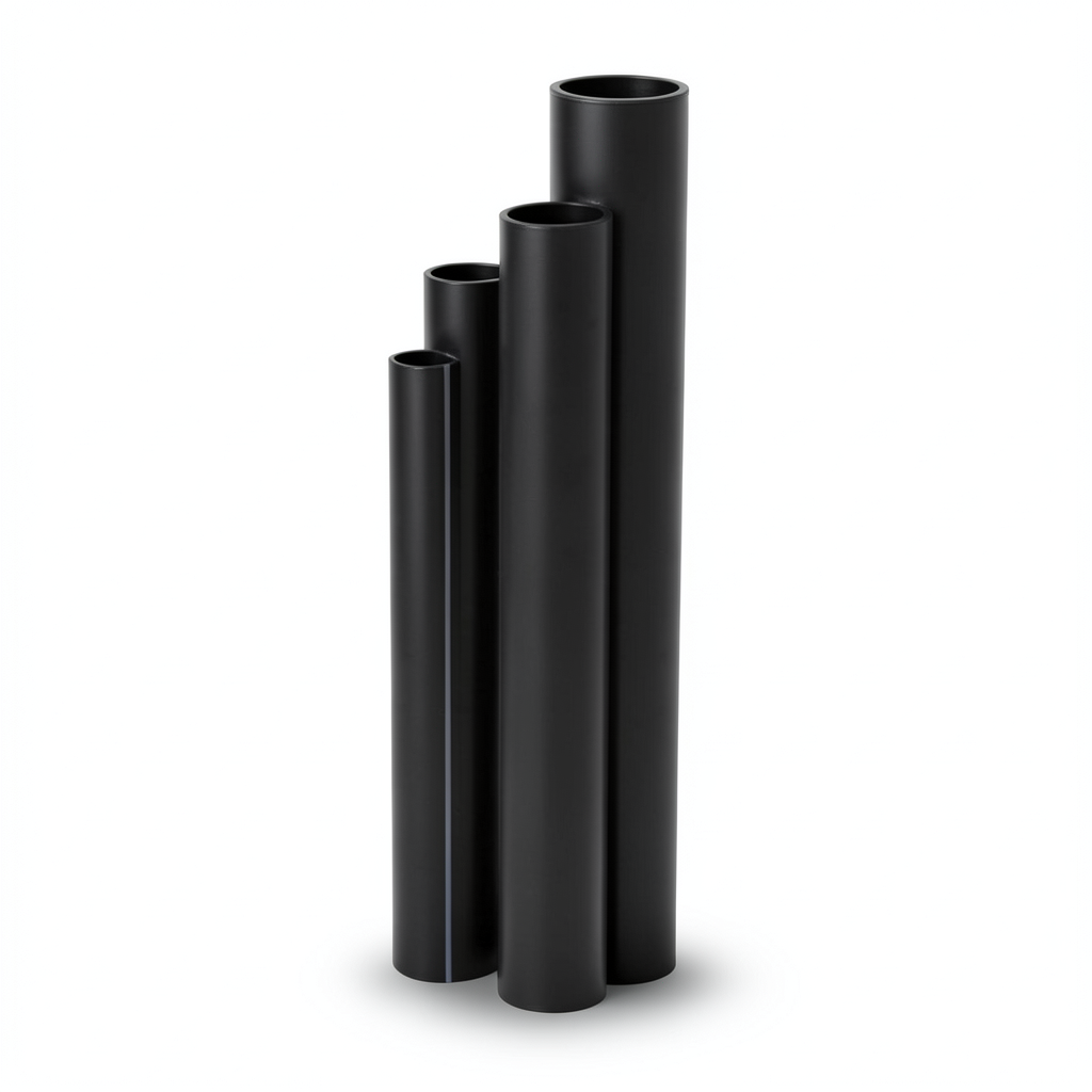 HDPE Pipes SDR 17.6 Outside Diameter 75 mm Thickness 4.3 mm Black