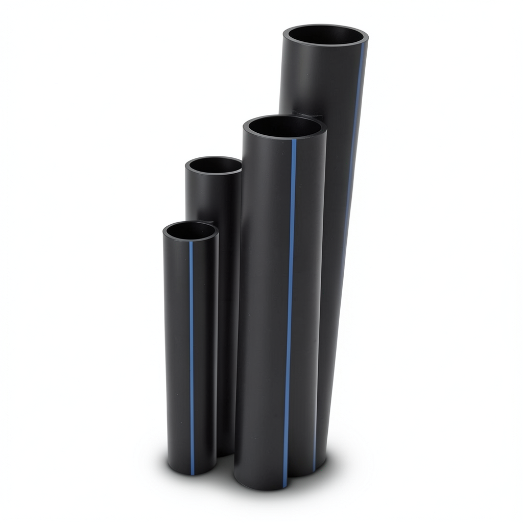 مواسير HDPE SDR 11 قطر خارجي 280 مم سمك 25.4 مم لون أسود
