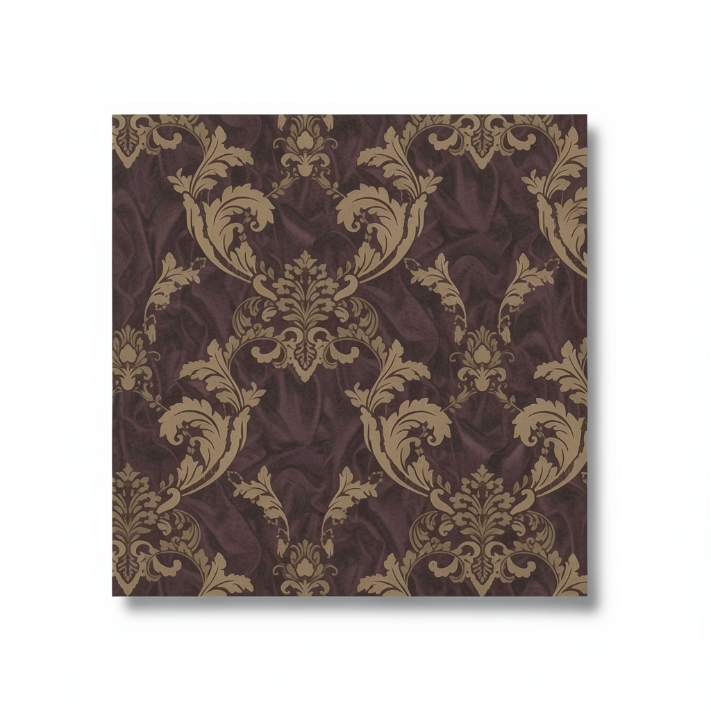 Wall Decoration Classic Design 10 m x 1.06 m Dark Brown, Model 81872
