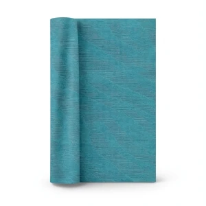 Italian Wallpaper Patterned Design Turquoise Color, Size 10mx0.70m, Model rc16084