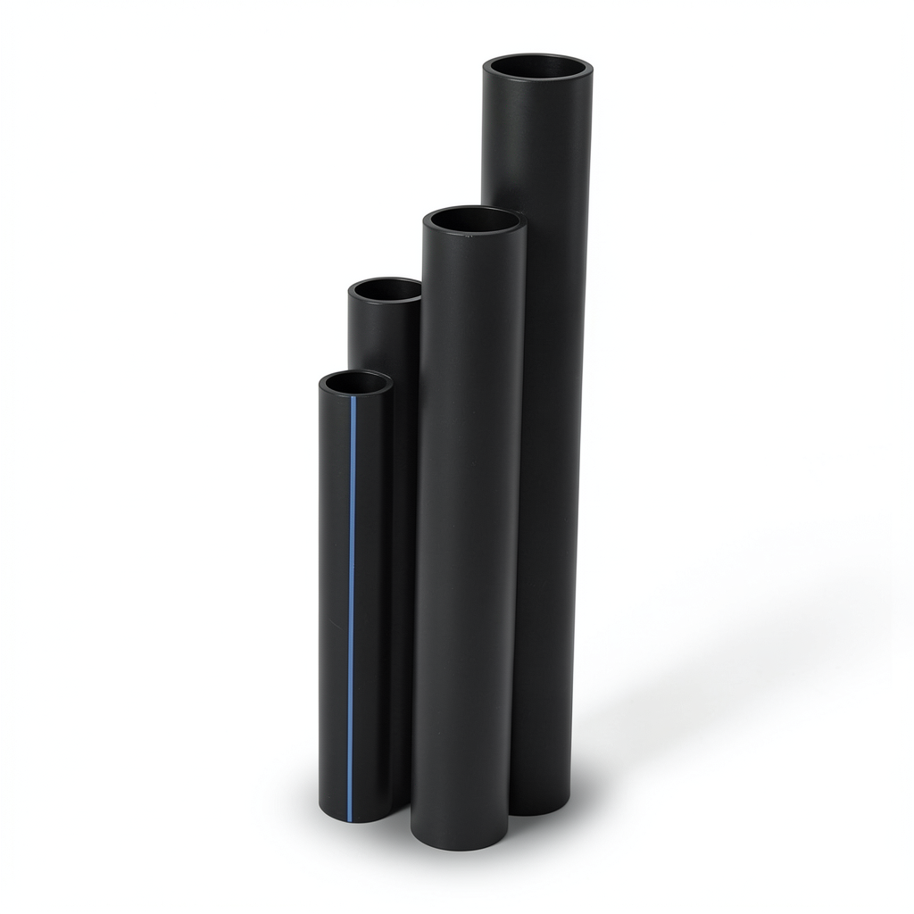 مواسير HDPE SDR 11 قطر خارجي 355 مم سمك 32.2 مم لون أسود