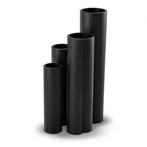 مواسير HDPE نسبة الأبعاد القياسية 11 قطر خارجي 450 مم سمك 40.9 مم أسود