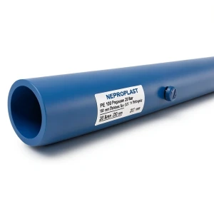 HDPE Pipes PE 100 Pressure 20 Bar 180 mm Diameter 20.1 mm Thickness Blue | NEPROPLAST