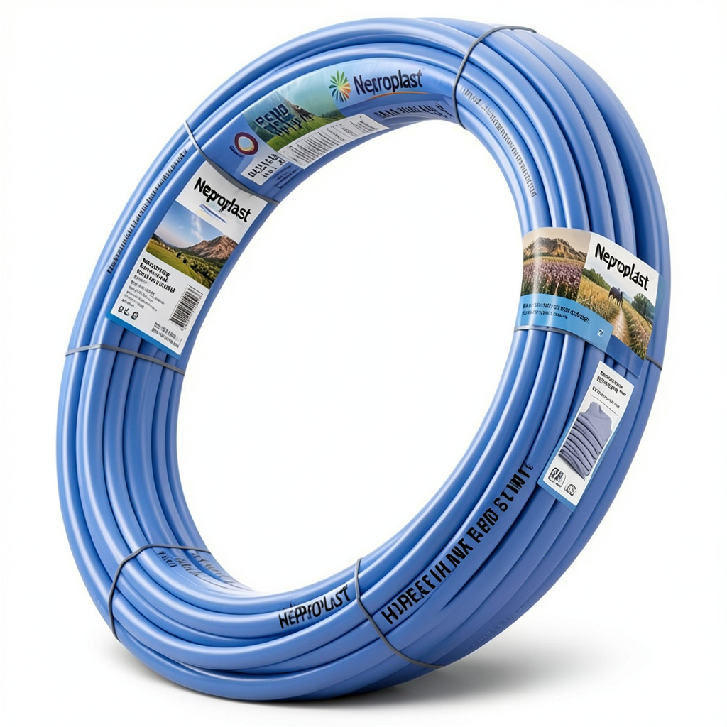 أنابيب HDPE نيبروبلاست PE 100 ضغط 20 بار قطر خارجي 25 مم سمك 2.8 مم لون أزرق | نيبروبلاست