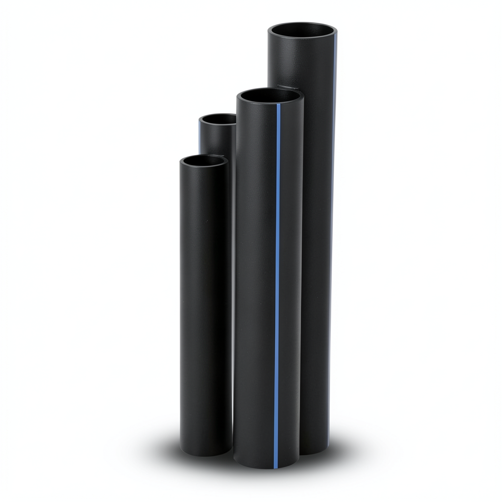 مواسير HDPE الجودة SDR 11 قطر خارجي 560 مم سمك 50.8 مم لون أسود