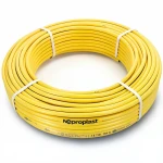 أنابيب HDPE نيبروبلاست PE 100 ضغط 16 بار قطر خارجي 110 مم سمك 10 مم لون أصفر 