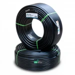 أنابيب HDPE  نيبروبلاست PE 80 ضغط 8 بار قطر خارجي 40 مم سمك 2.4 مم لون اسود