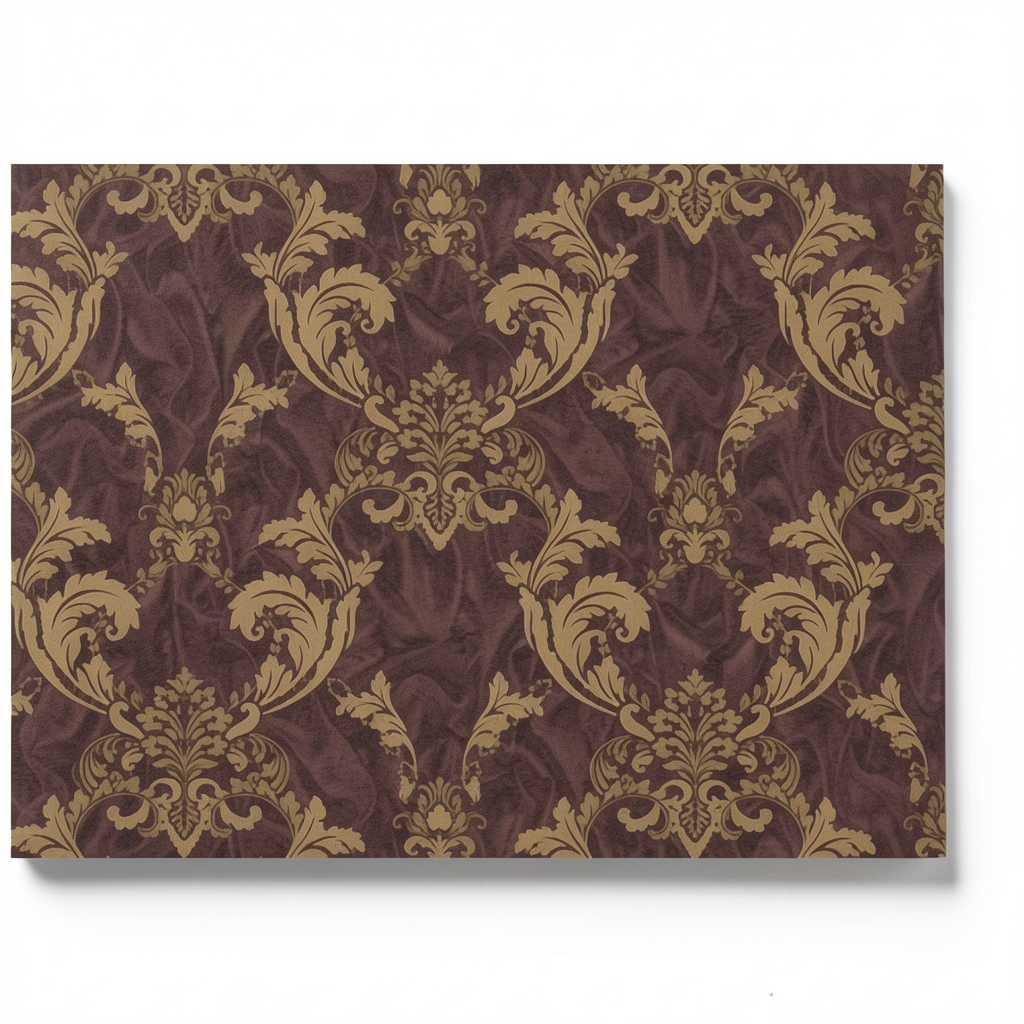 Wall Decoration Classic Design 10 m x 1.06 m Dark Brown, Model 81872