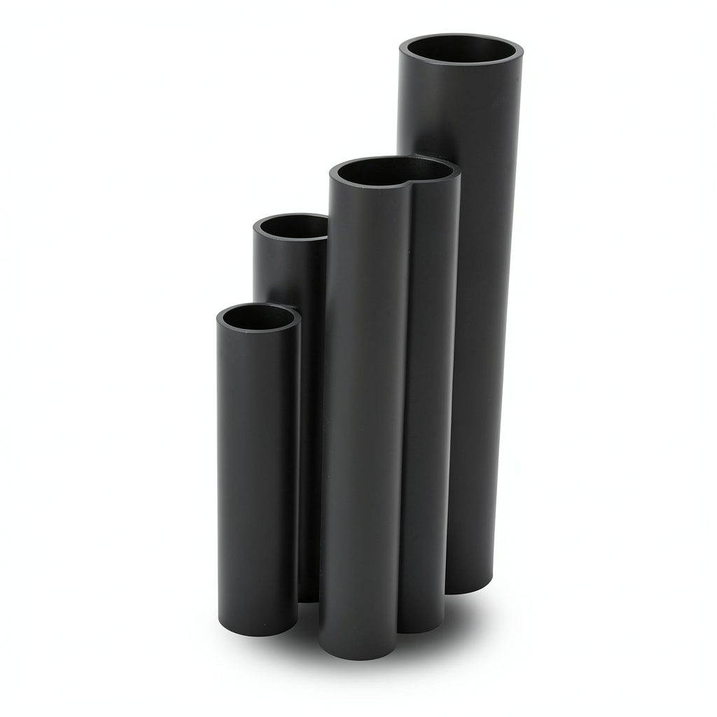 مواسير HDPE SDR 13.6 قطر خارجي 25 مم سمك 1.9 مم لون أسود