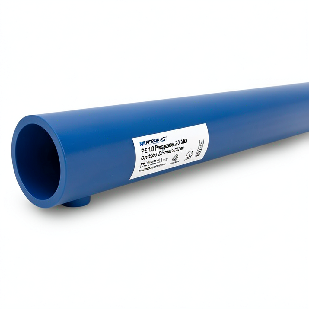 أنابيب HDPE PE 100 ضغط 20 بار قطر خارجي 225 مم سمك 25.2 مم أزرق | نيبروبلاست