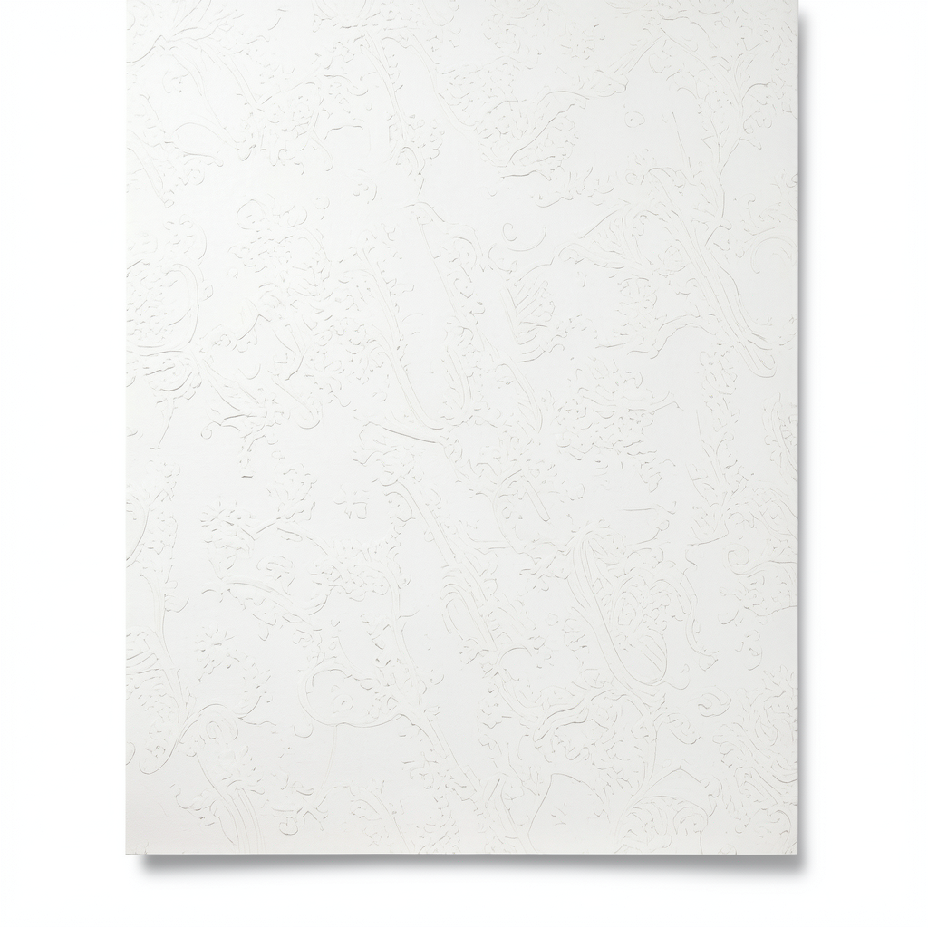 Italian Wallpaper Patterned Design 10m x 0.70m Off White