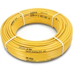 أنابيب HDPE PE 100 ضغط 20 بار قطر خارجي 25 مم سمك 2.8 مم لون أصفر | نيبروبلاست